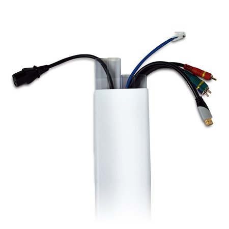 QUEST TECHNOLOGY INTERNATIONAL TV Wirehider Kit: 3" X 48" - White, Single (Case Of 6) FSTVK-01